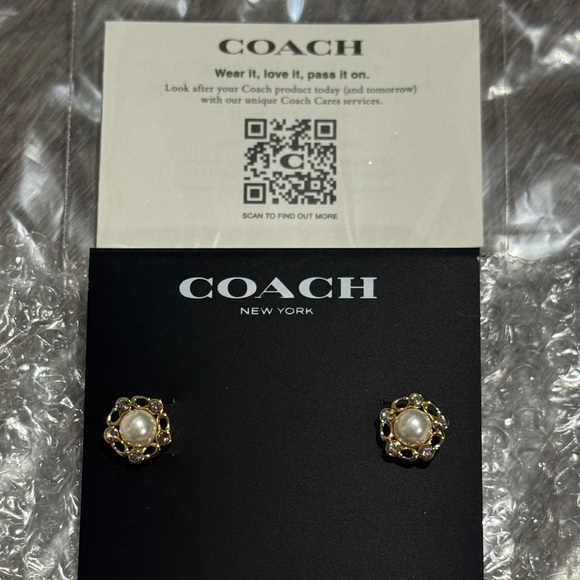 COACH earrings, NEW - Picture 6 of 8